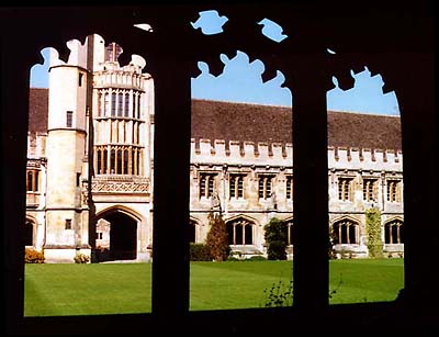 Richard III Slept Here -- Founder's Tower seen 
from the cloister quadrangle, Magdalen College